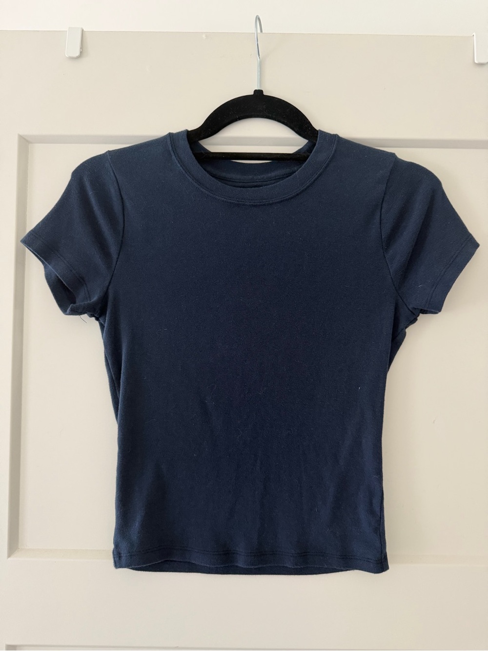 Hollister Navy Crewneck Short Sleeve Top